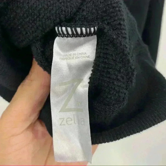 Z by Zella Full Effect Women's Black Zip Activewear Casual Sweater Size L - Picture 13 of 14
